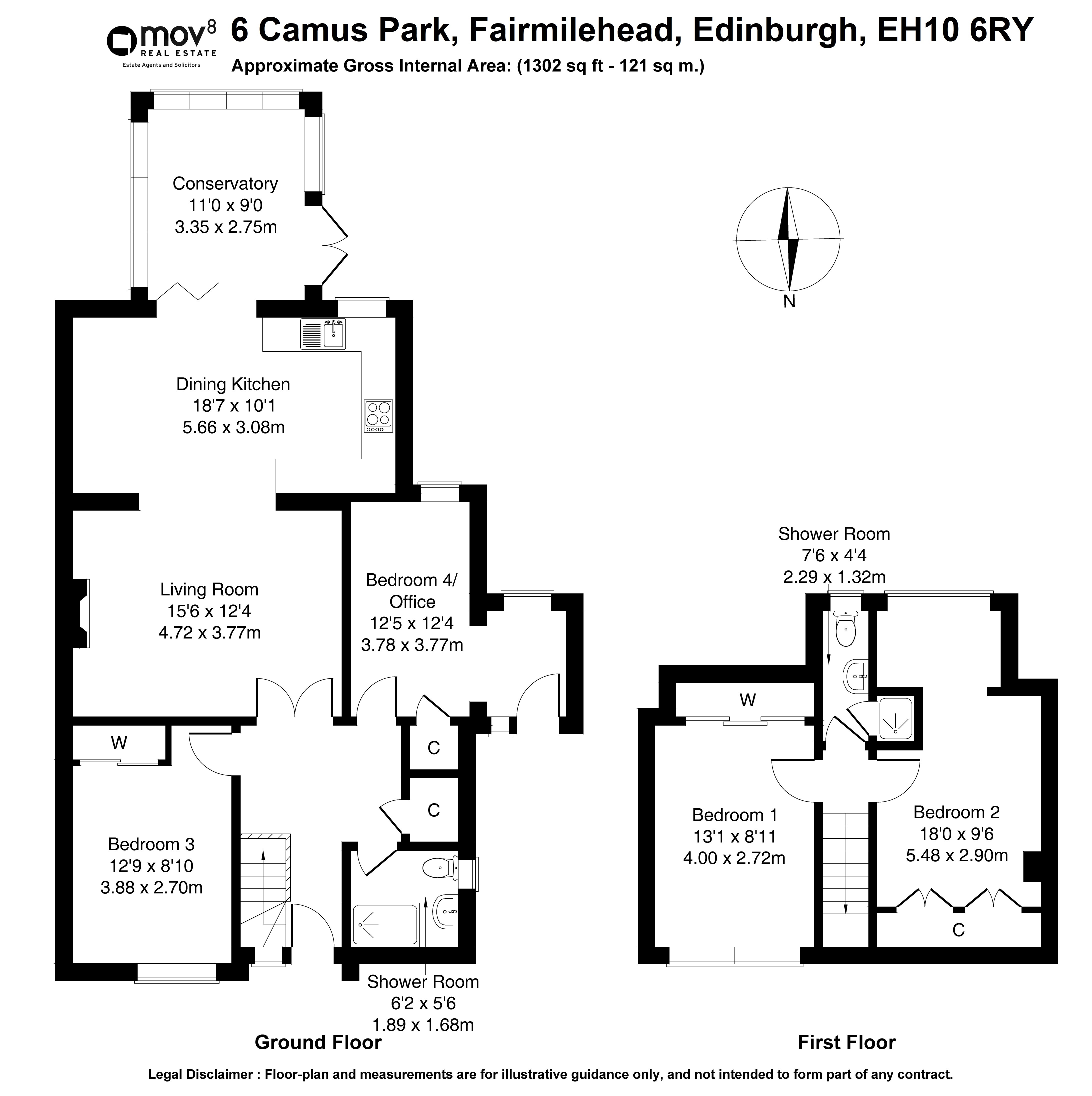 Floorplan 1 of 6 Camus Park, Fairmilehead, Edinburgh, EH10 6RY
