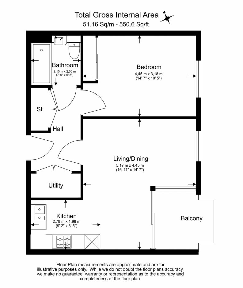 1 bedroom(s) apartment to sale in Shearwater Drive, Hendon, London-Floorplan