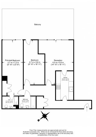 2 bedroom(s) apartment to sale in The Boulevard , Imperial Wharf, Fulham-Floorplan