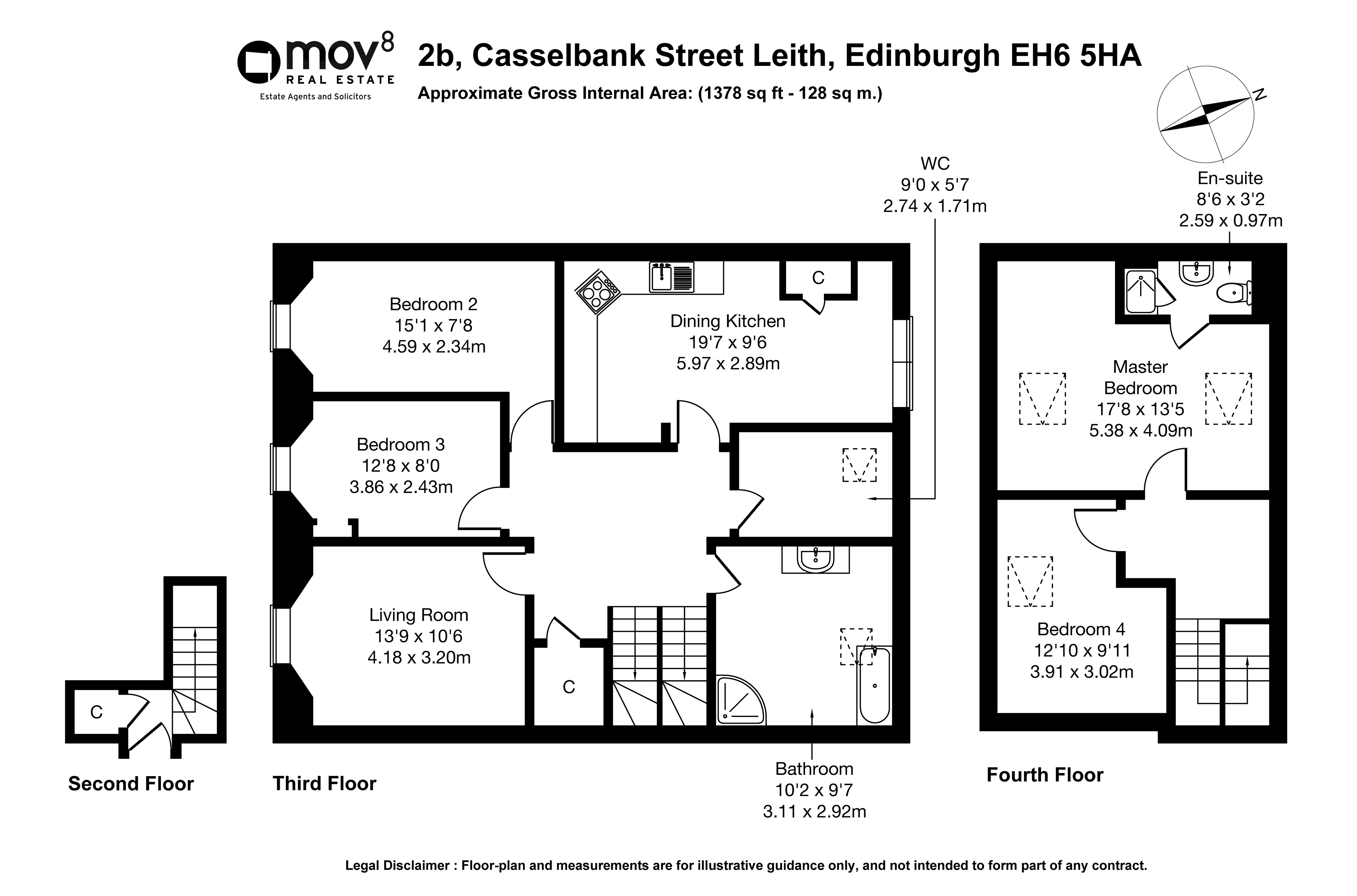Floorplan 1 of 2b Casselbank Street, Leith, Edinburgh, EH6 5HA