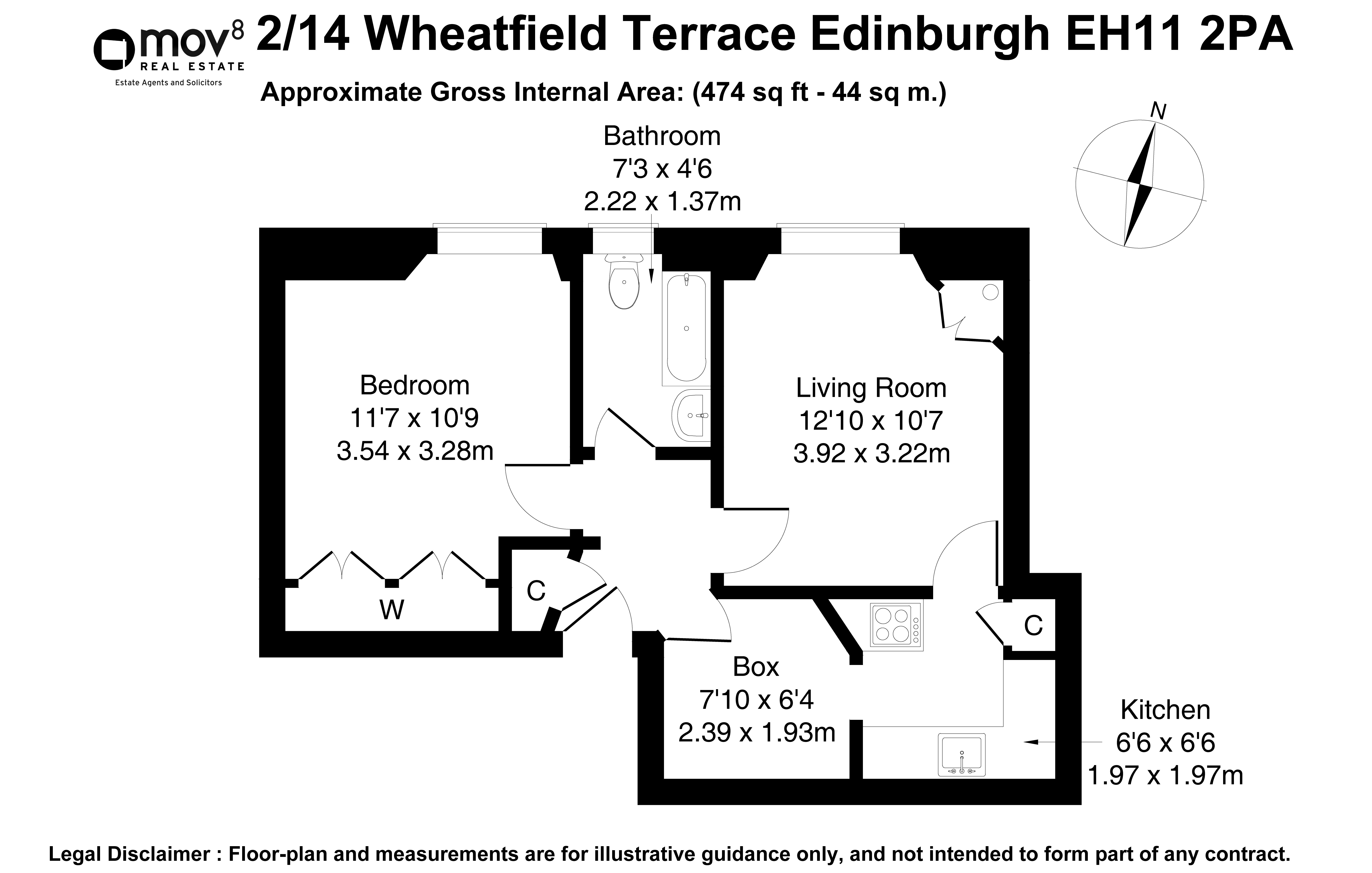 Floorplan 1 of 2/14, Wheatfield Terrace, Edinburgh, EH11 2PA