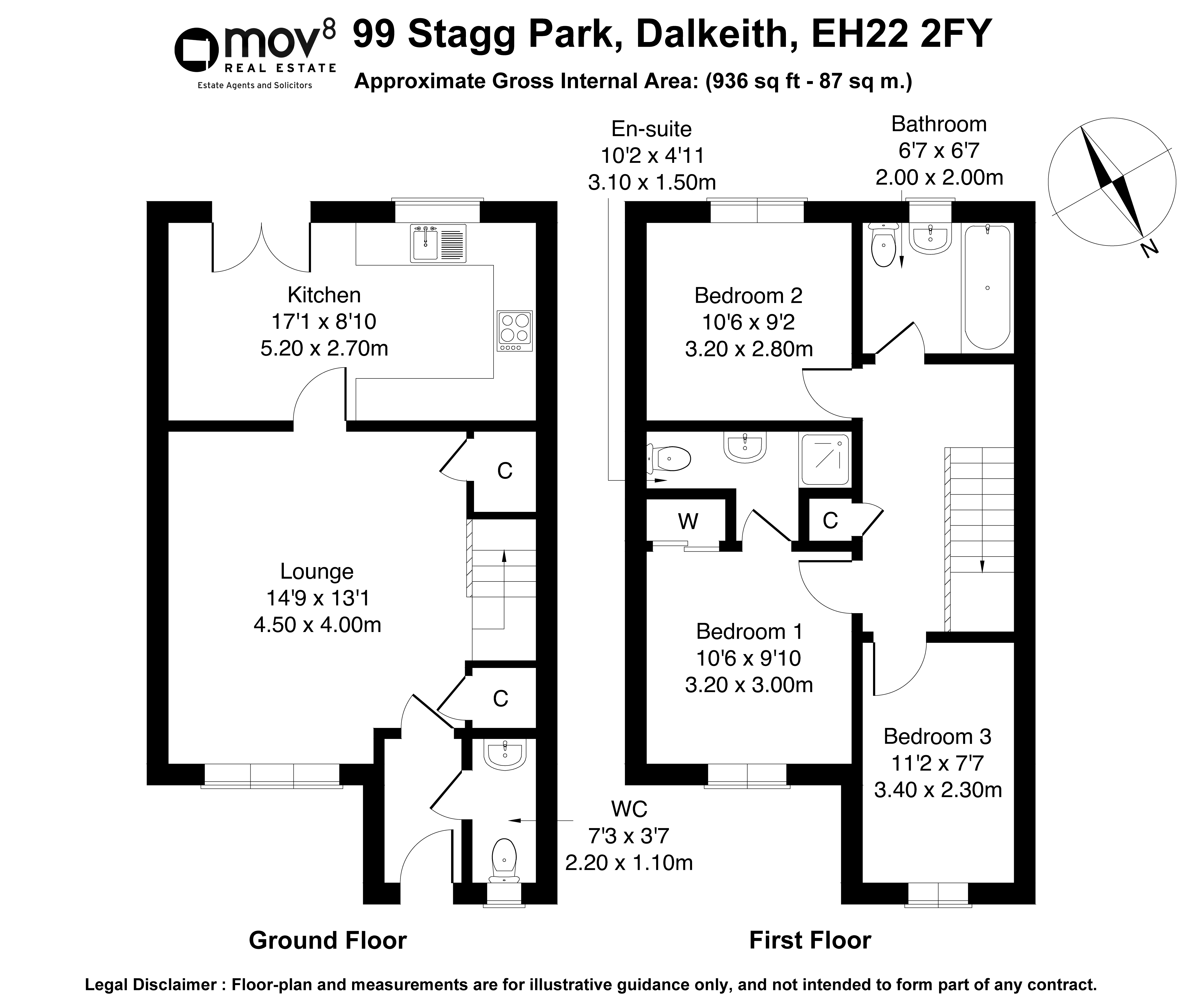 Floorplan 1 of 99 Stagg Park, Dalkeith, EH22 2FY