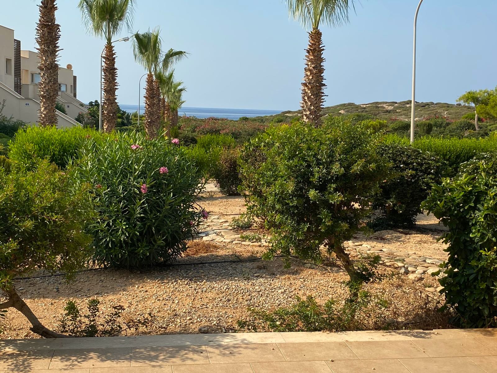 3 bedroom, 2 bathroom garden apartment with lovely sea and garden views, situated on the frontline Sea Terra Bay complex, Tatlisu