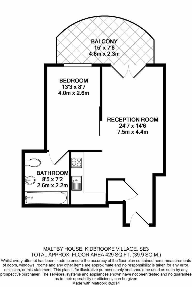 1 bedroom(s) apartment to sale in Tudway Road, Kidbrooke Village, Kidbrooke-Floorplan