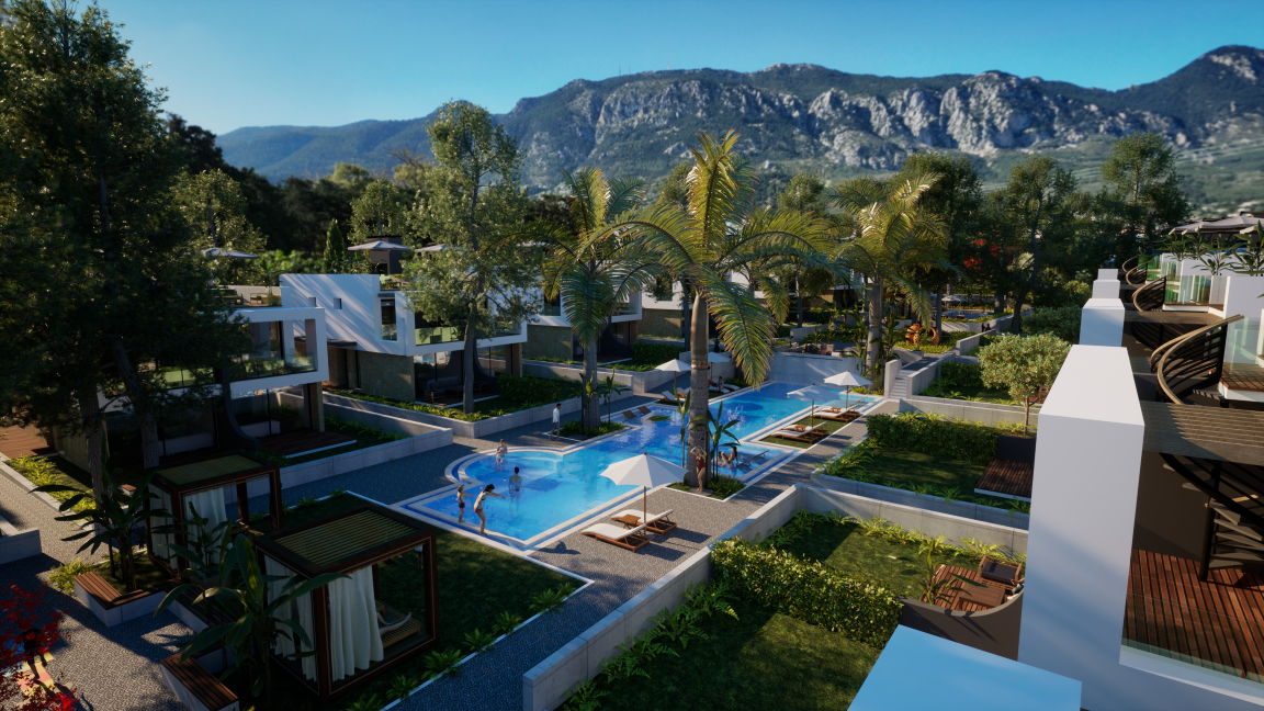 Boutique Coastal Living – Exclusive New Turkish Title Development 60 metres to the Sea, Lapta