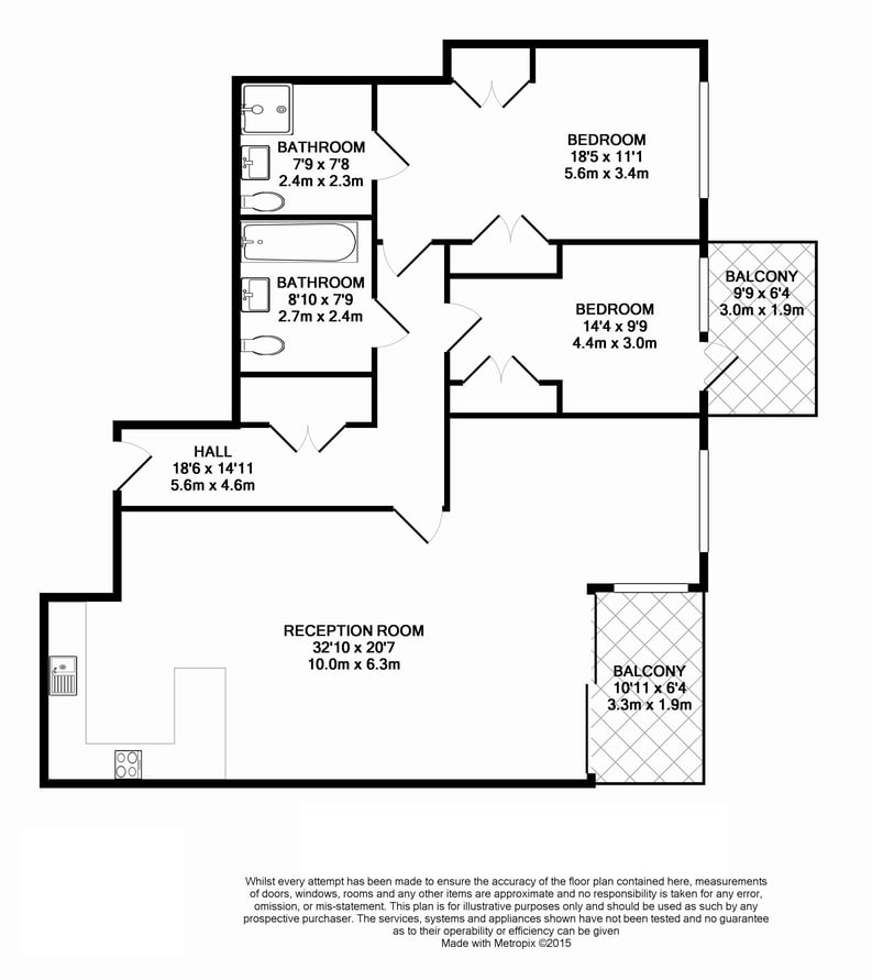 2 bedroom(s) apartment to sale in Thurstan Street, Fulham, London-Floorplan