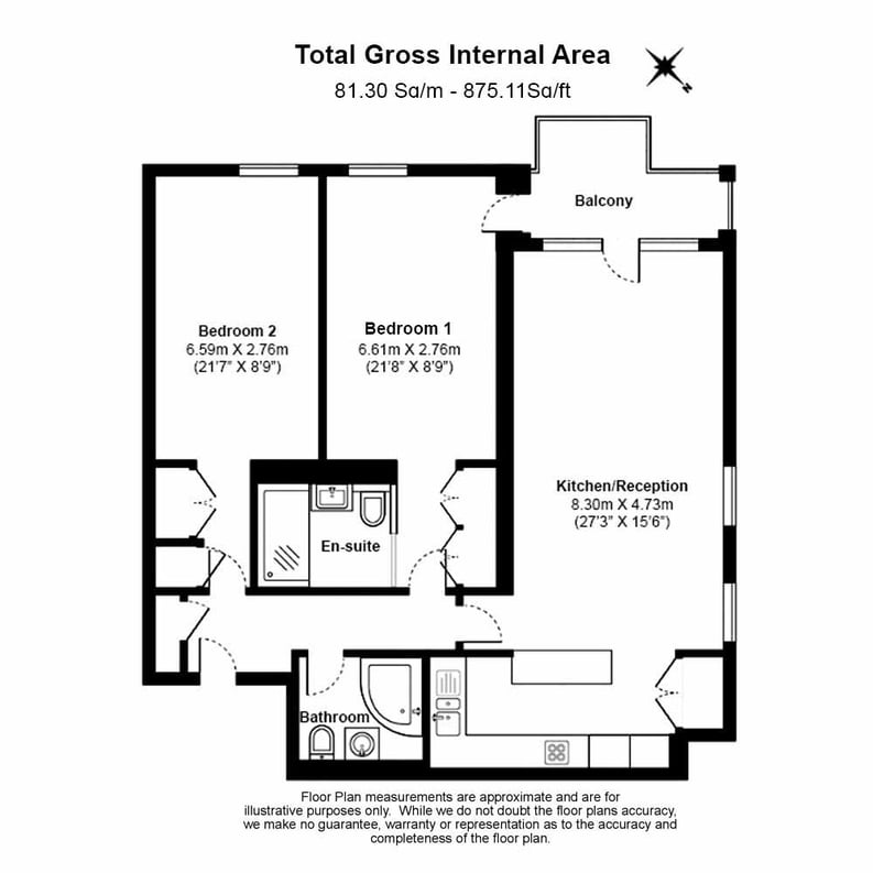 2 bedroom(s) apartment to sale in Maritime Quay, Isle of Dogs, London-Floorplan