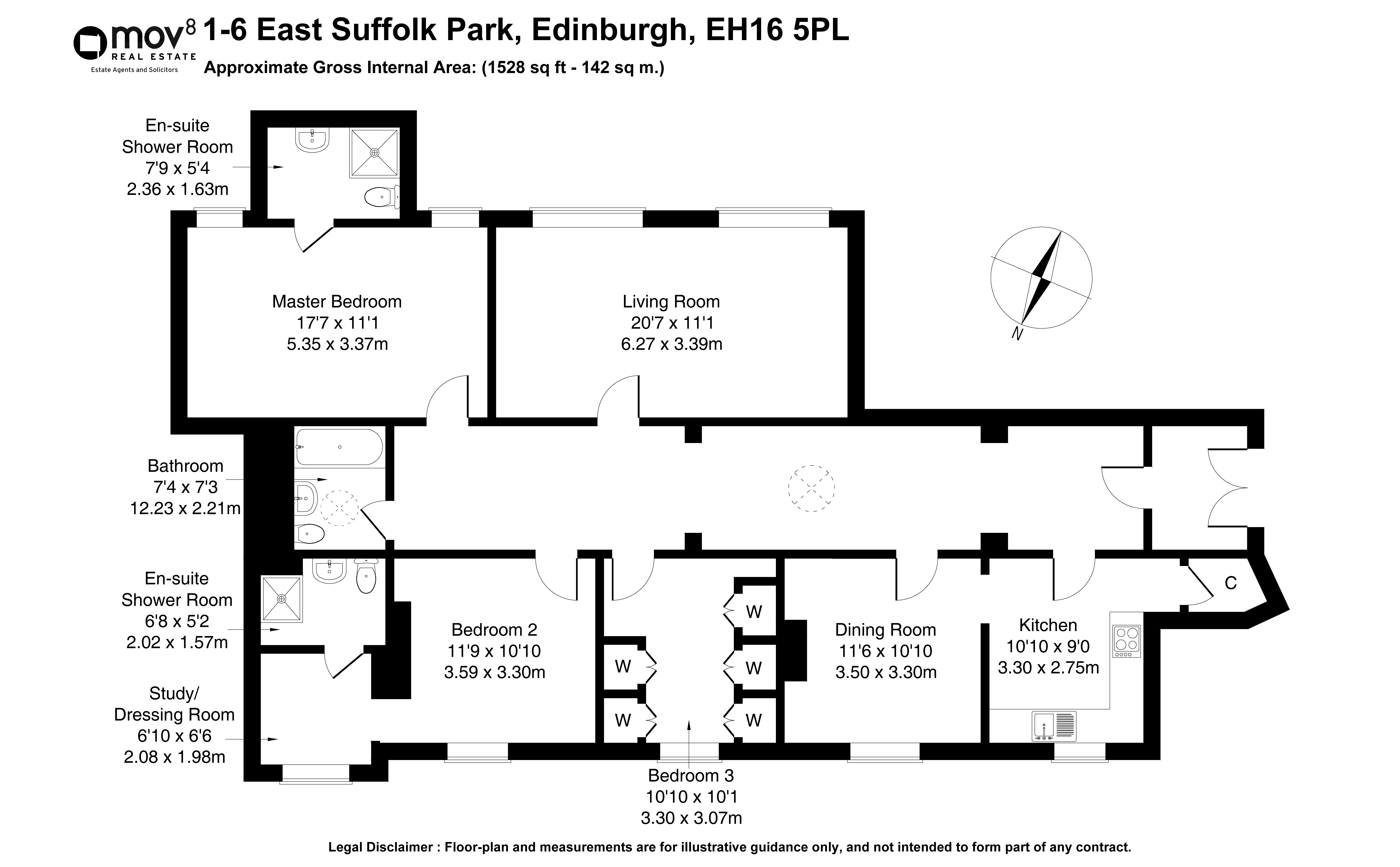 Floorplan 1 of 1/6  East Suffolk Park, Newington, Edinburgh, EH16 5PL