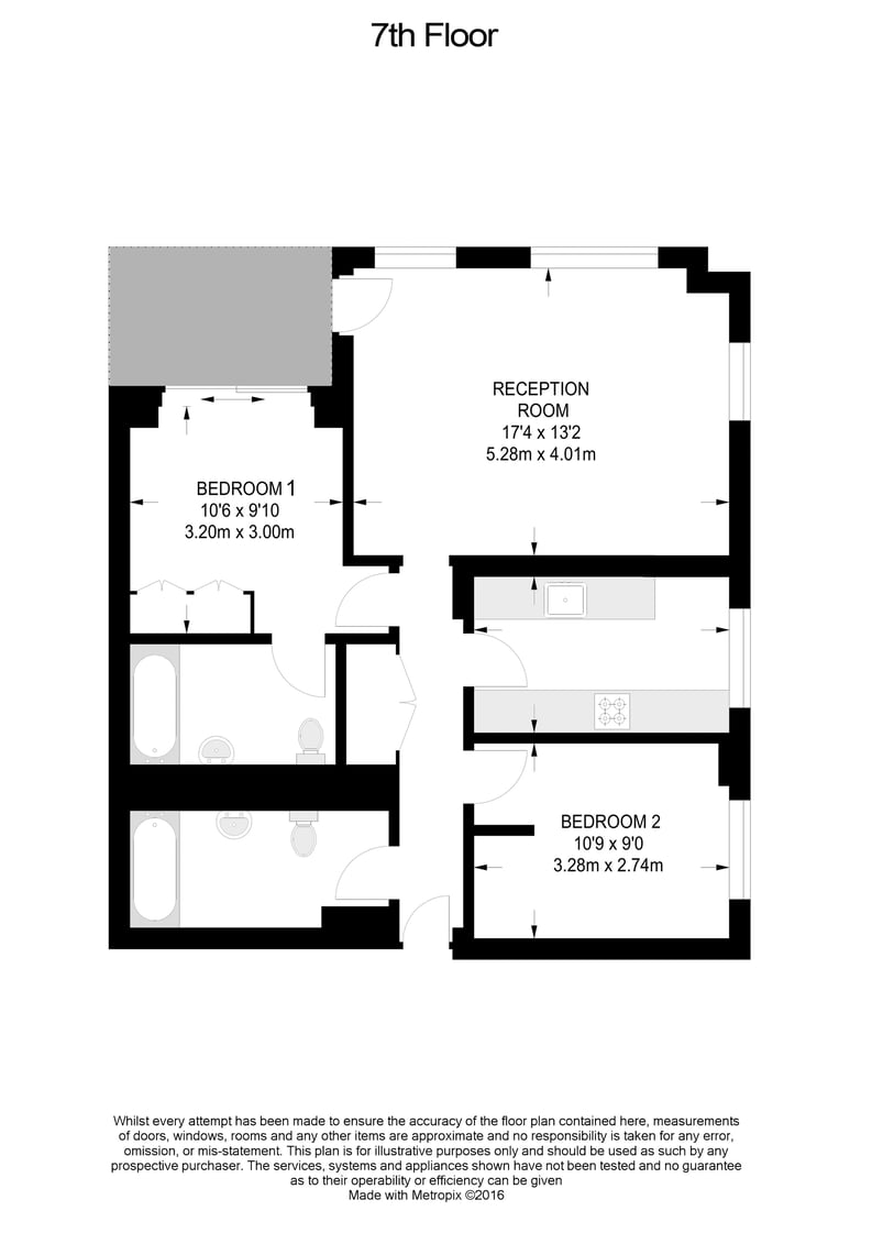 2 bedroom(s) apartment to sale in Cromwell Road, South Kensington-Floorplan