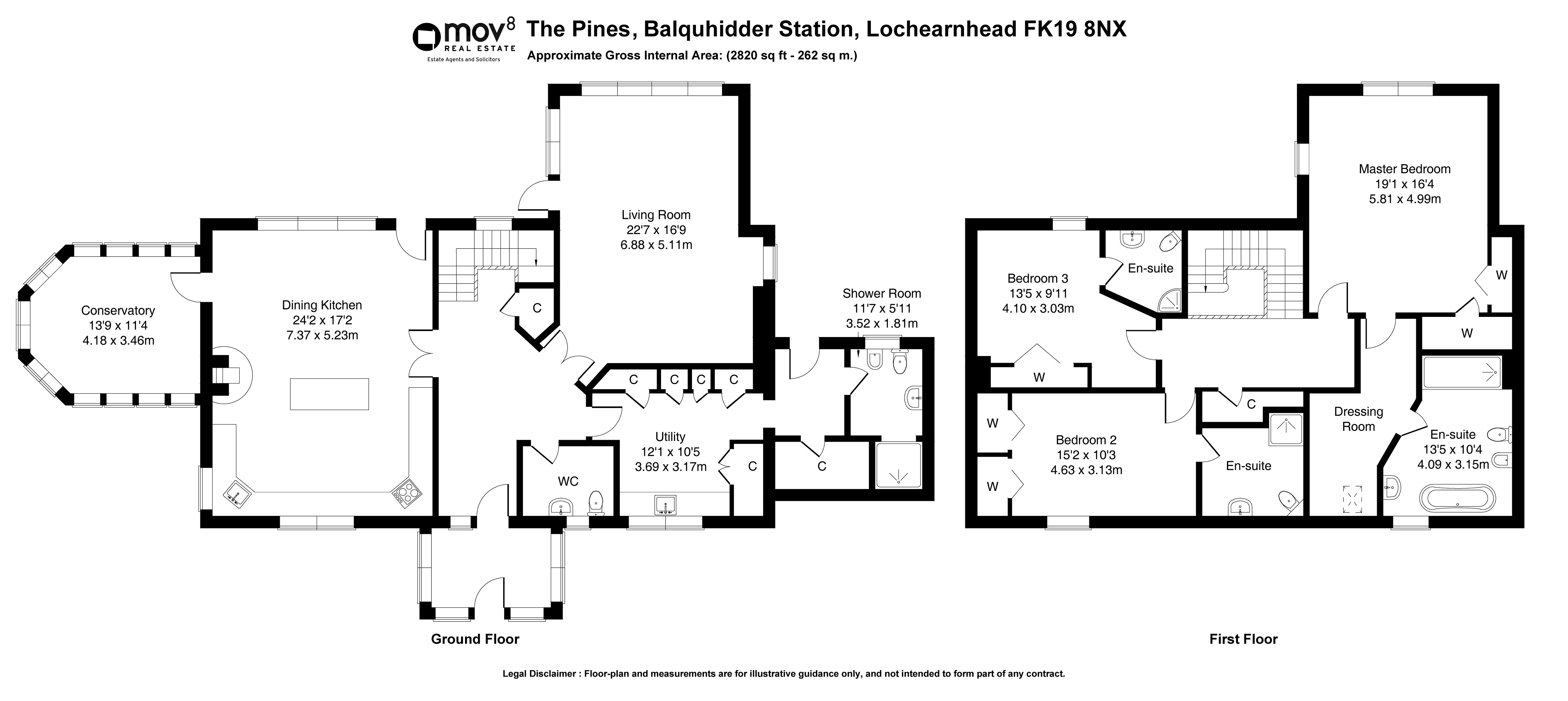 Floorplan 1 of The Pines Balquhidder Station, Lochearnhead, Stirling, FK19 8NX