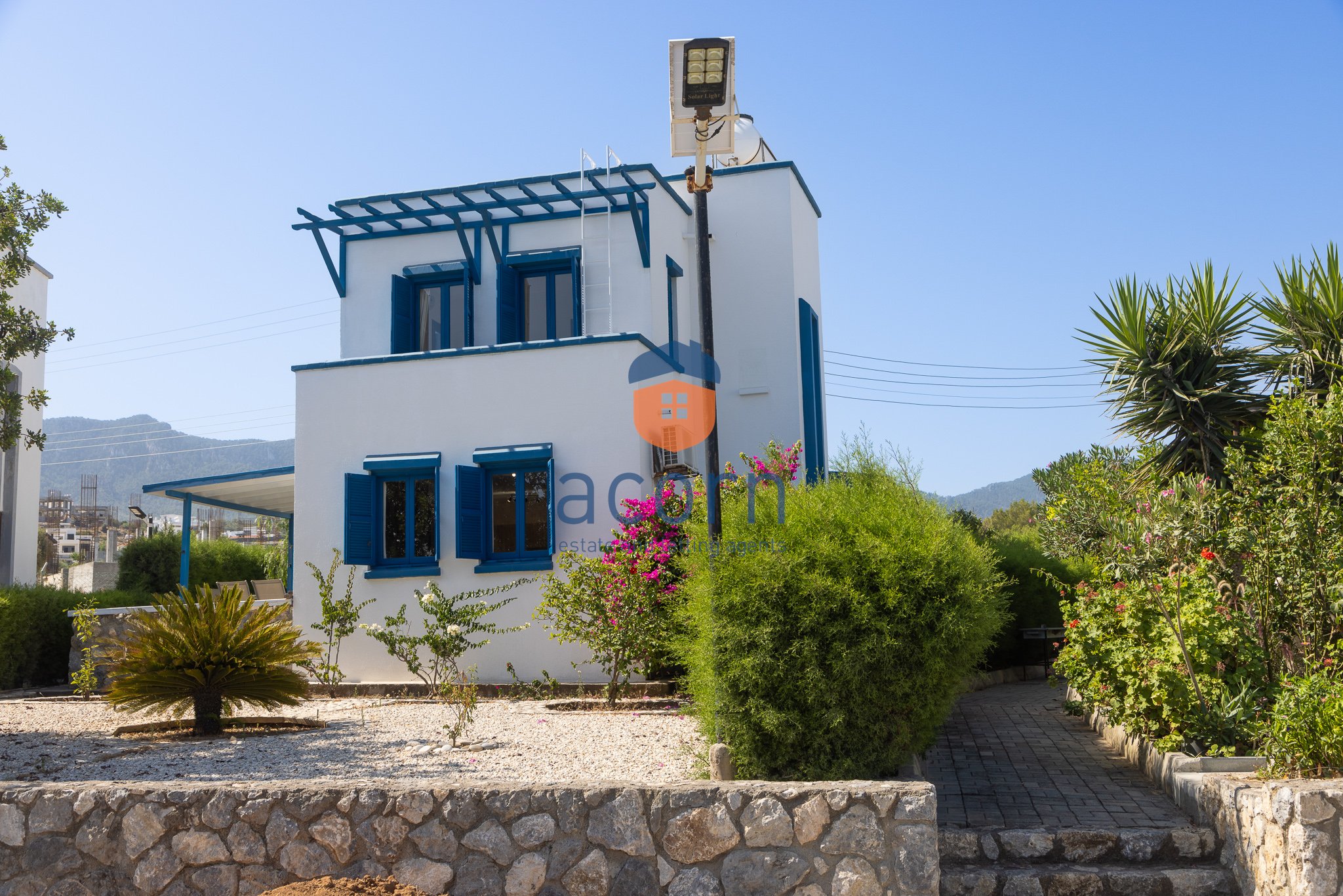 Traditional Cypriot Style Town House with Beautiful Views on Private Site, Esentepe