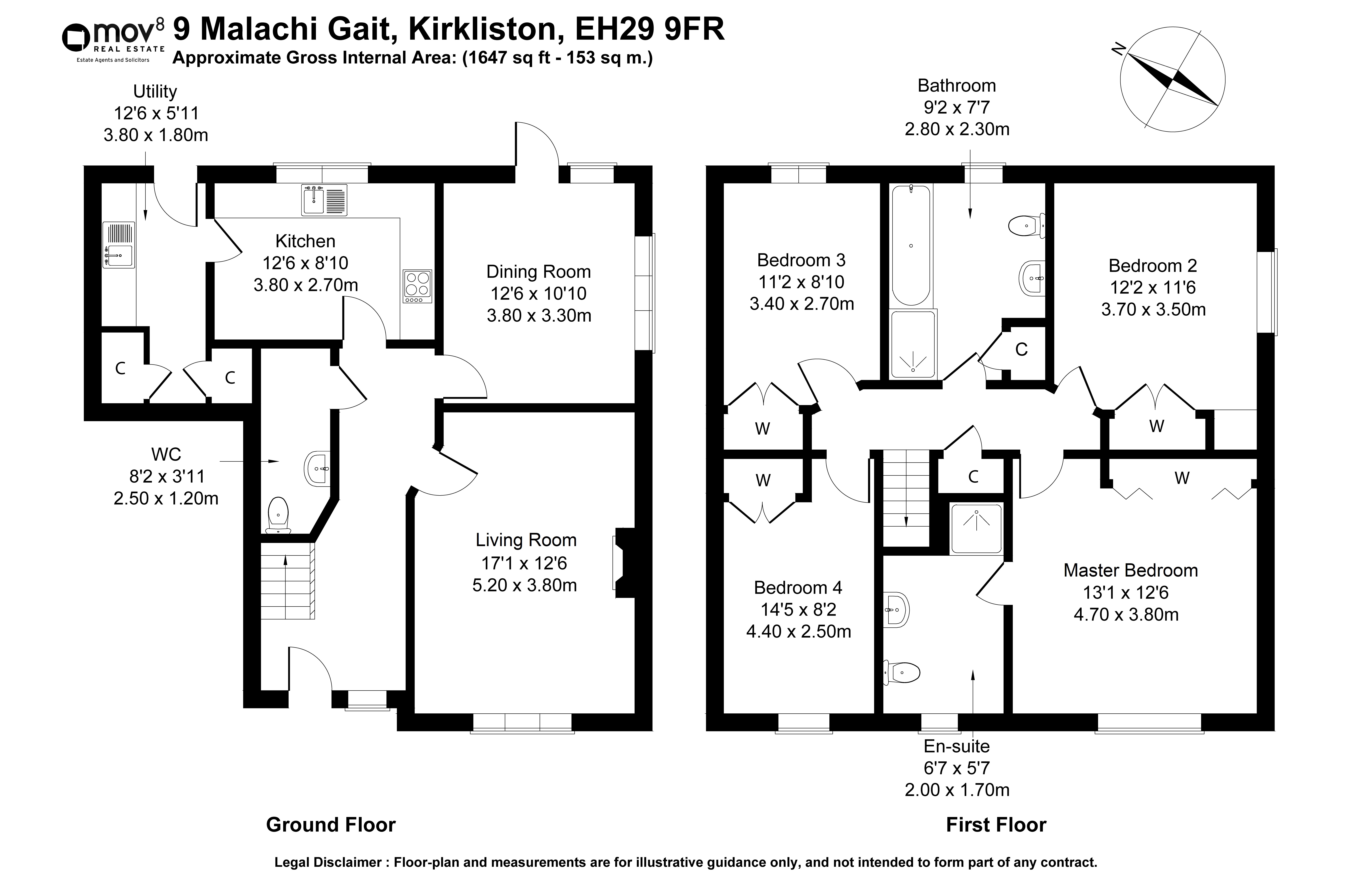 Floorplan 1 of 9 Malachi Gait, Kirkliston, City of Edinburgh, EH29 9FR