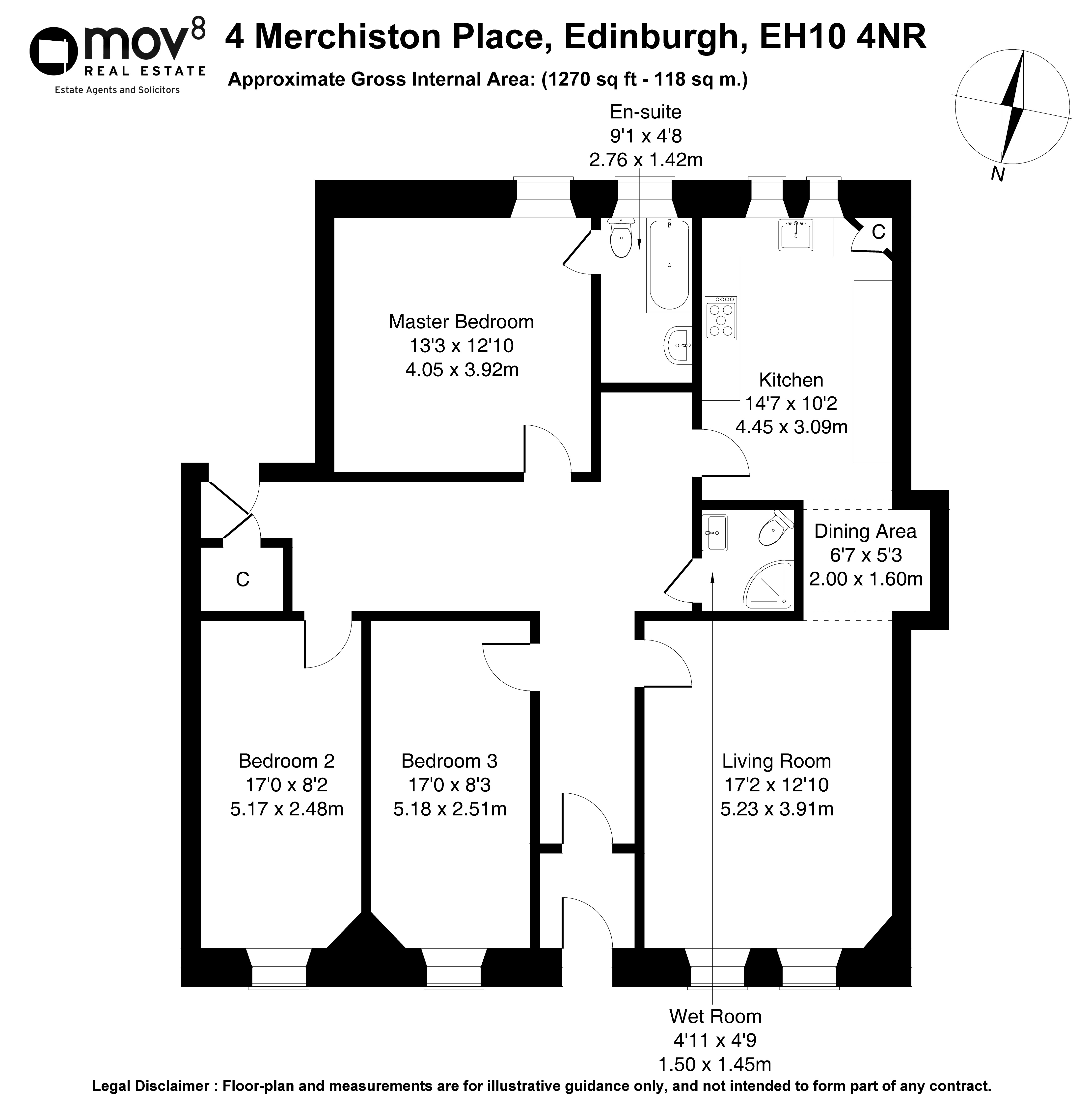 Floorplan 1 of 4 Merchiston Place, Edinburgh, EH10 4NR
