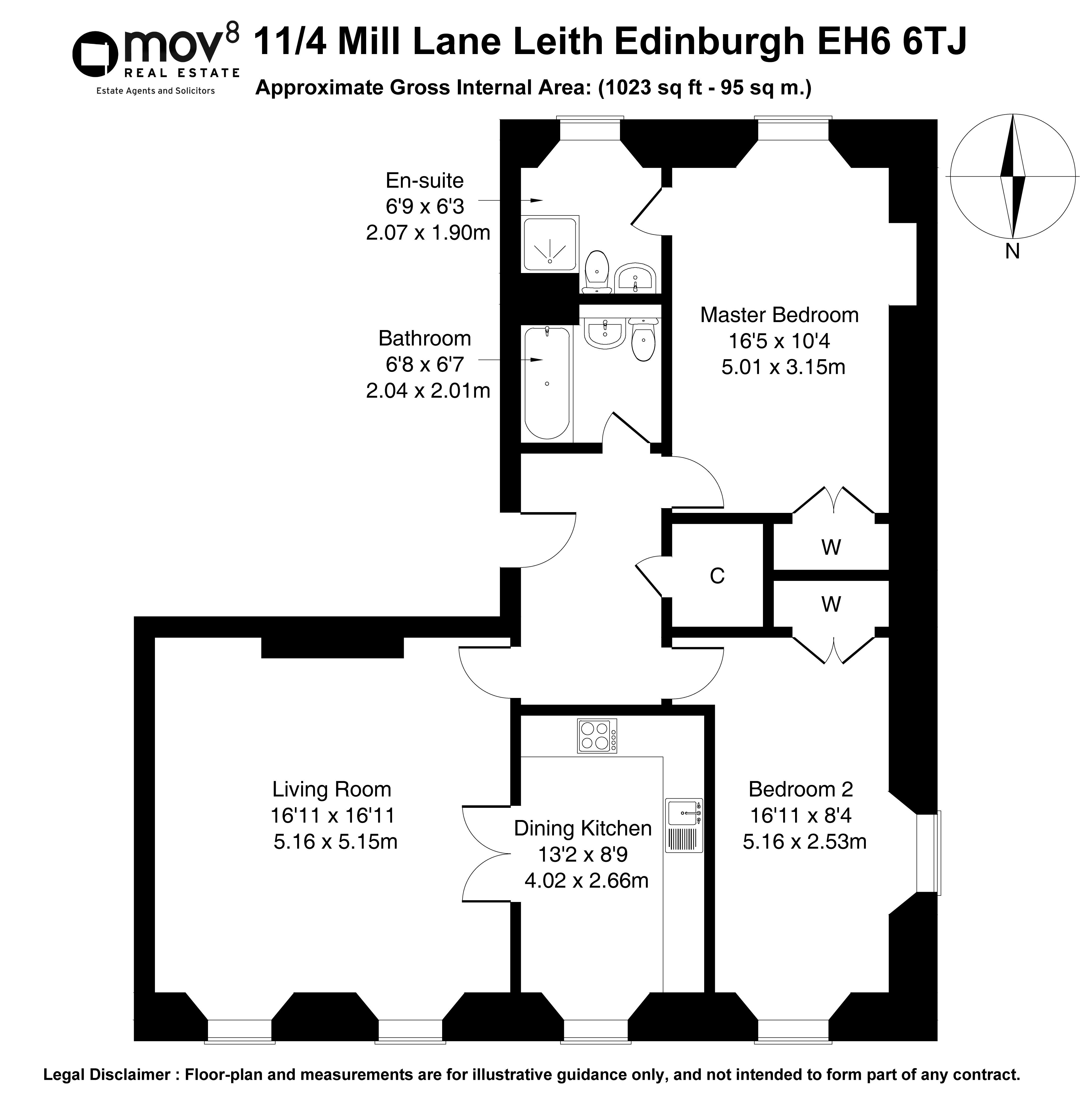 Floorplan 1 of 11/4, Mill Lane, Leith, Edinburgh, EH6 6TJ