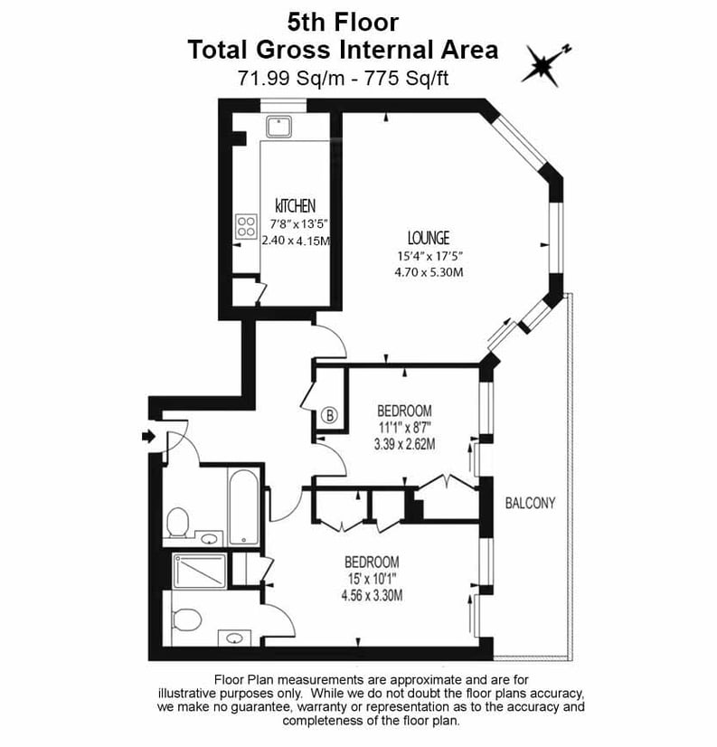 2 bedroom(s) apartment to sale in Imperial Wharf, London-Floorplan