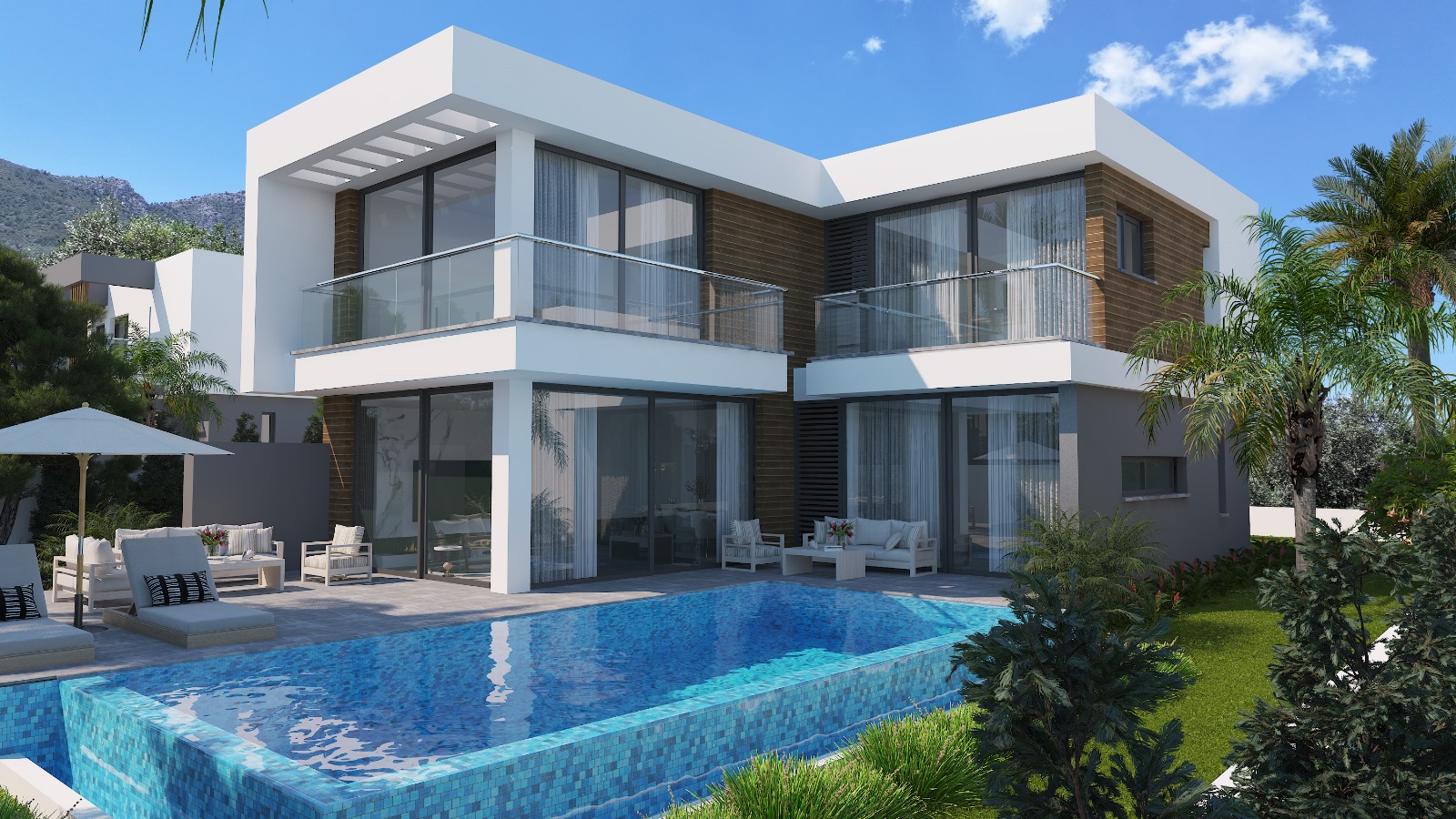 🌿 Luxury 4-Bedroom Villas with Sea & Mountain Views – Turkish Title Deeds, Bellapais