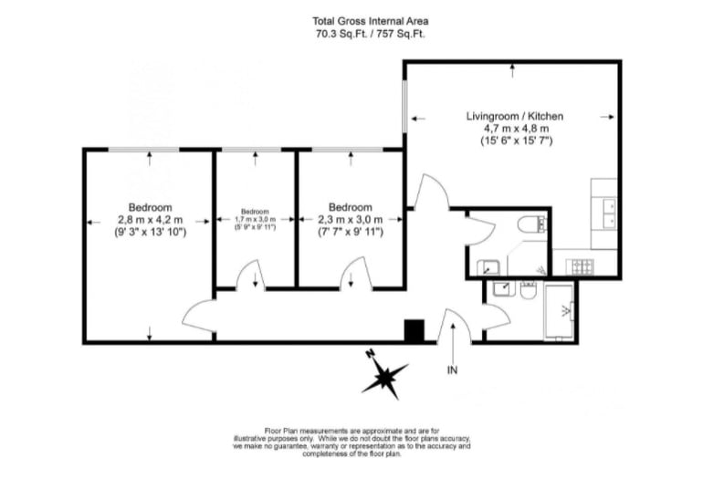3 bedroom(s) apartment to sale in Edgware Road, Hyde Park, London-Floorplan