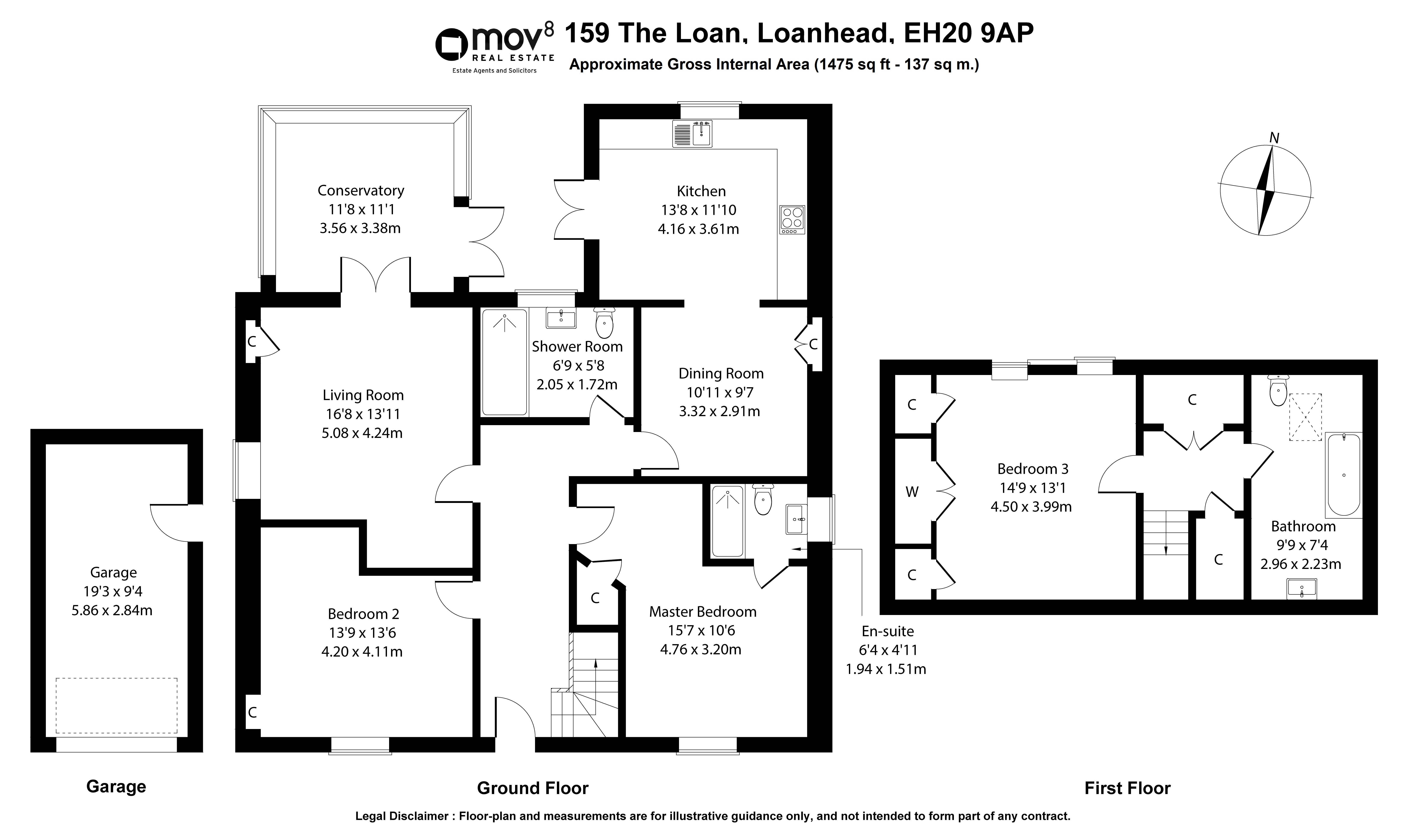 Floorplan 1 of 159 The Loan, Loanhead, Edinburgh, Midlothian, EH20 9AP