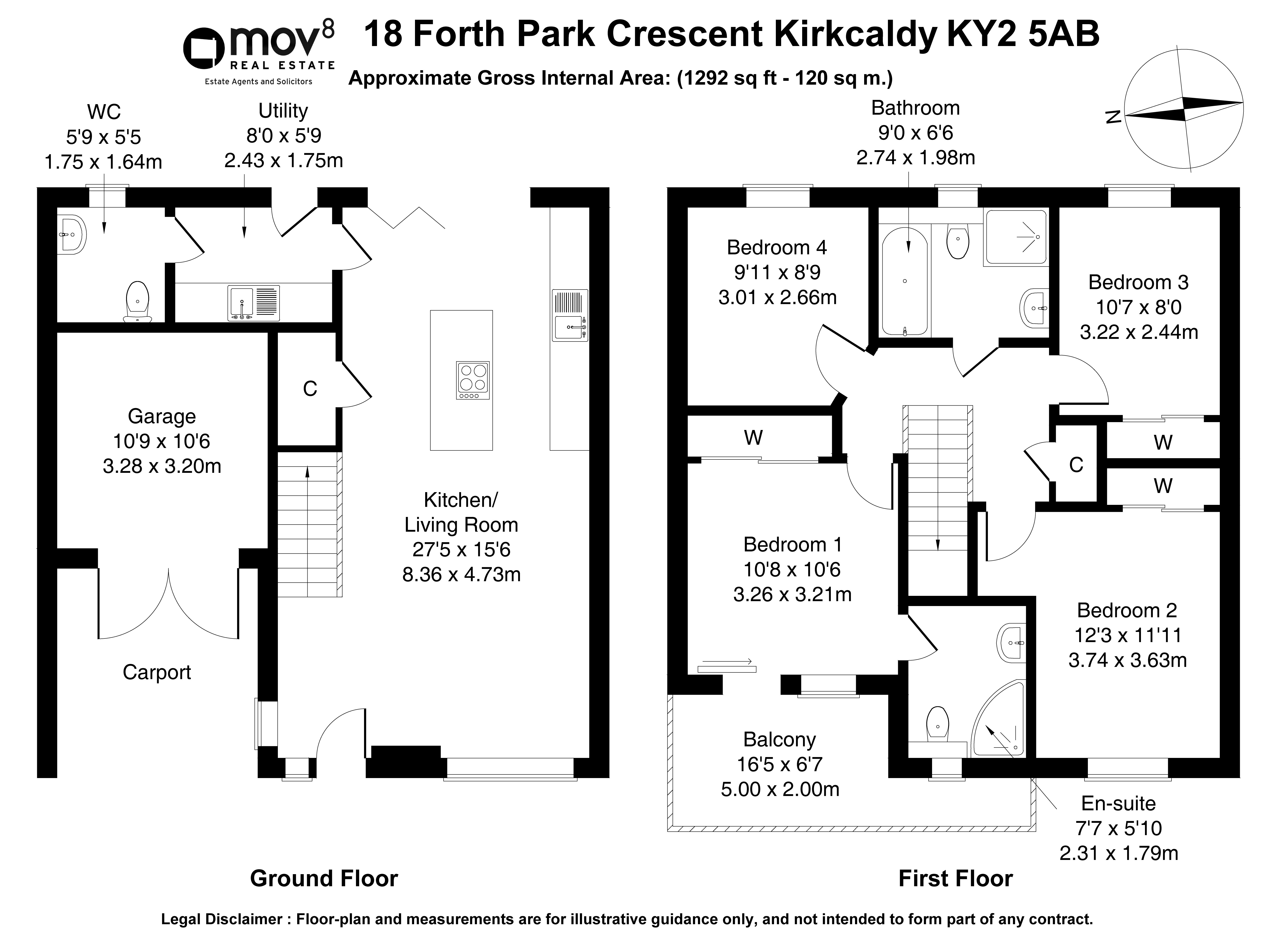 Floorplan 1 of 18 Forth Park Crescent, Kirkcaldy, KY2 5AB