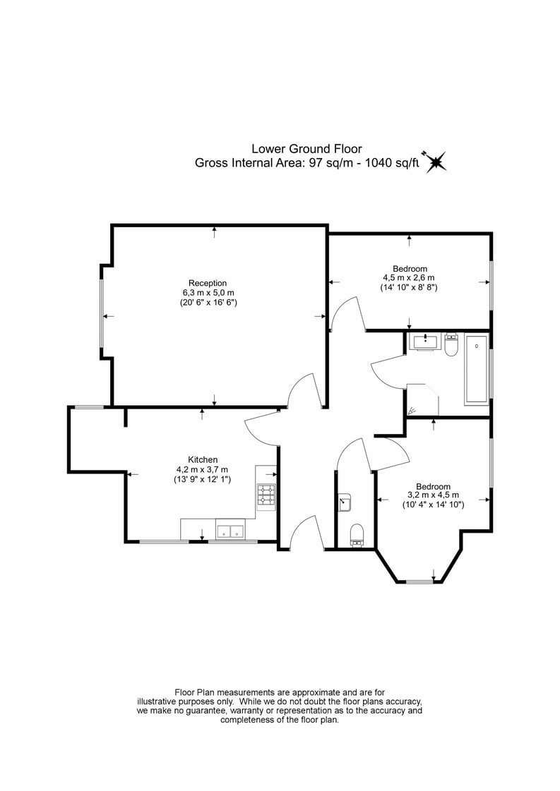 2 bedroom(s) apartment to sale in Thurlow Road, Hampstead, London-Floorplan