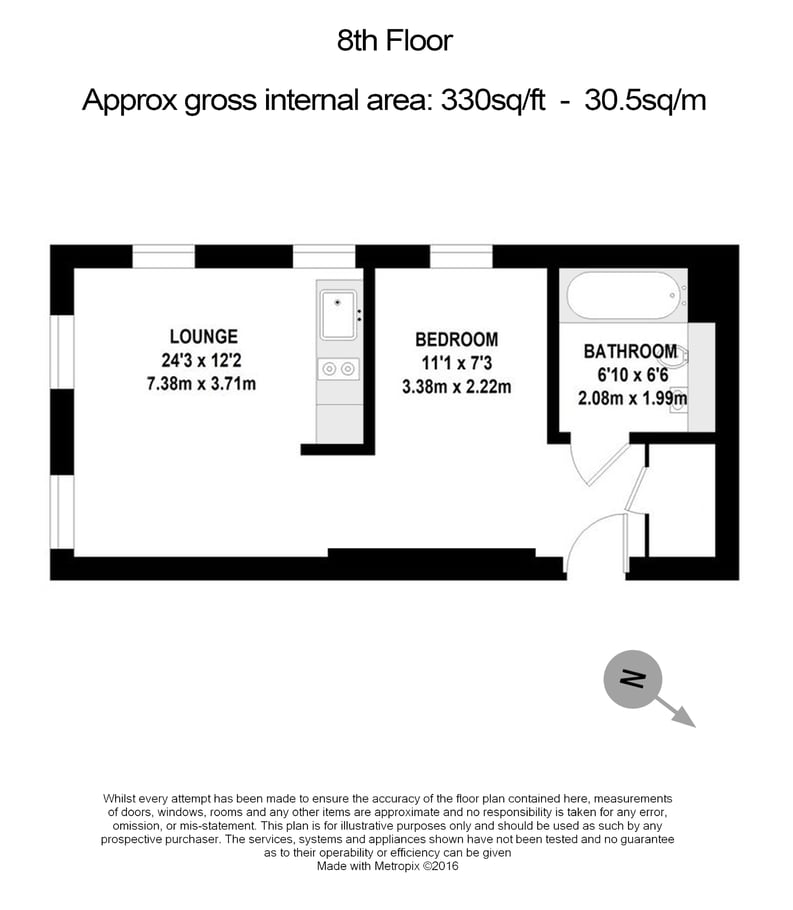 1 bedroom(s) apartment to sale in Churchway, King's Cross, London-Floorplan