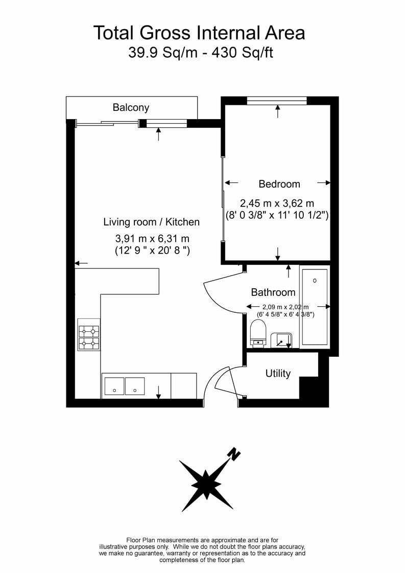 Studio apartment to sale in Commander Avenue, Colindale, London-Floorplan