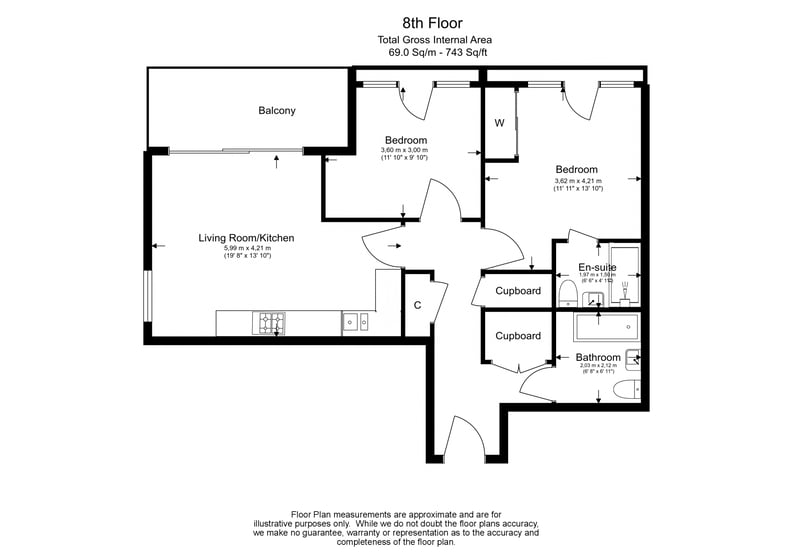 2 bedroom(s) apartment to sale in Moorhen Drive, London-Floorplan