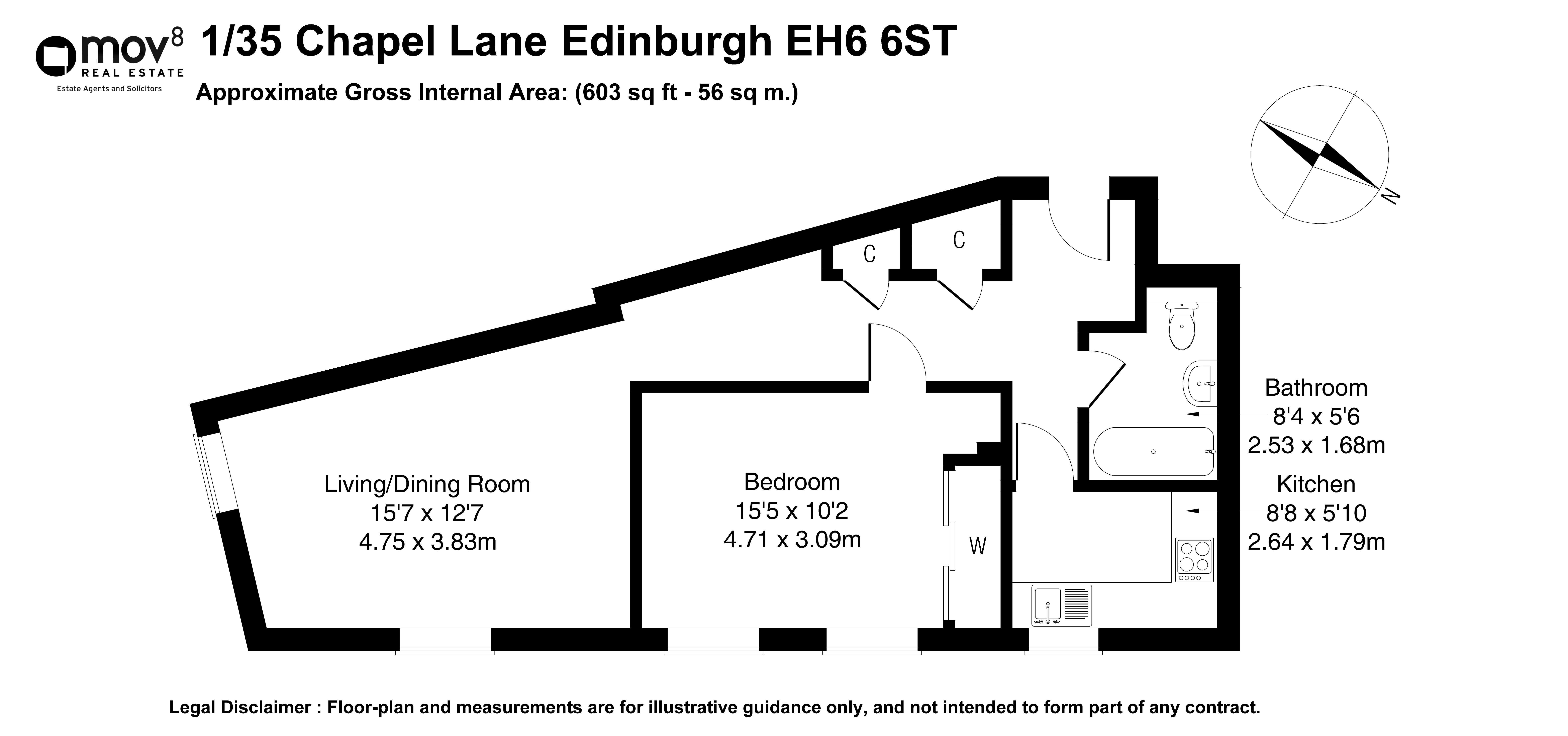 Floorplan 1 of 1/35, Chapel Lane, The Shore, Edinburgh, EH6 6ST