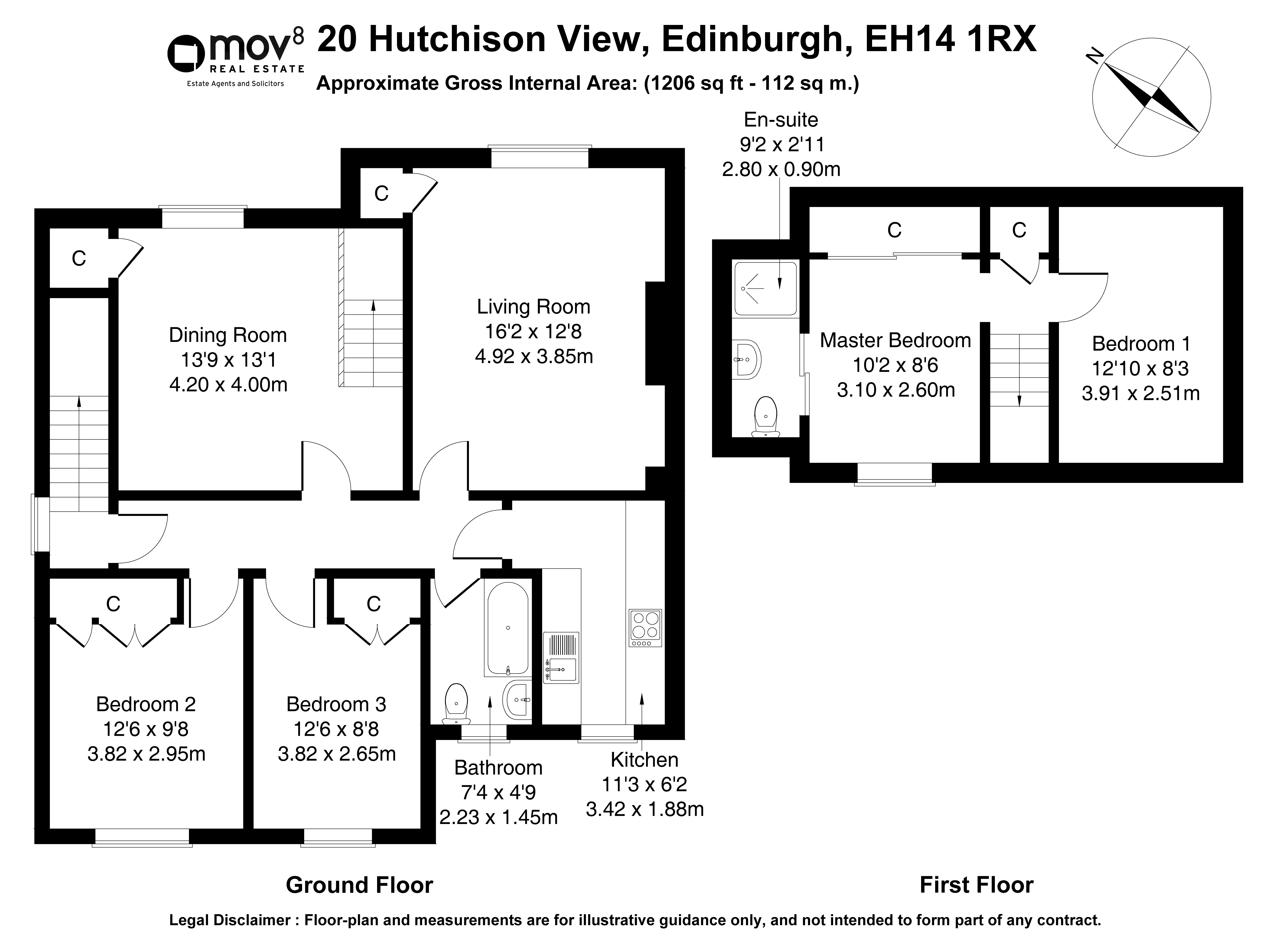 Floorplan 1 of 20 Hutchison View, Edinburgh, EH14 1RX