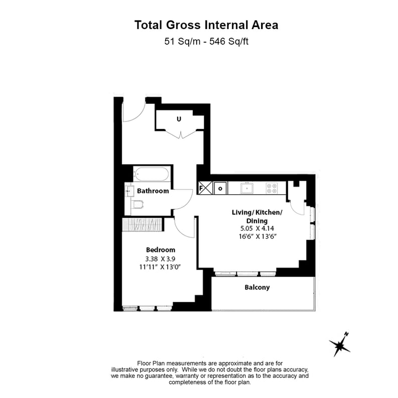 1 bedroom(s) apartment to sale in Cavell Street, Whitechapel-Floorplan