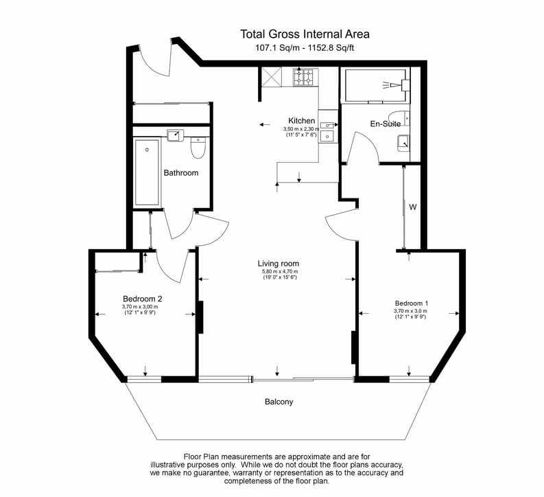 2 bedroom(s) apartment to sale in Merchant Square, Paddington, London-Floorplan
