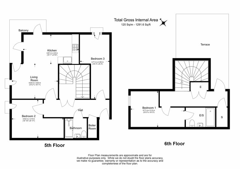 3 bedroom(s) apartment to sale in Whiting Way, Surrey Quays, London-Floorplan