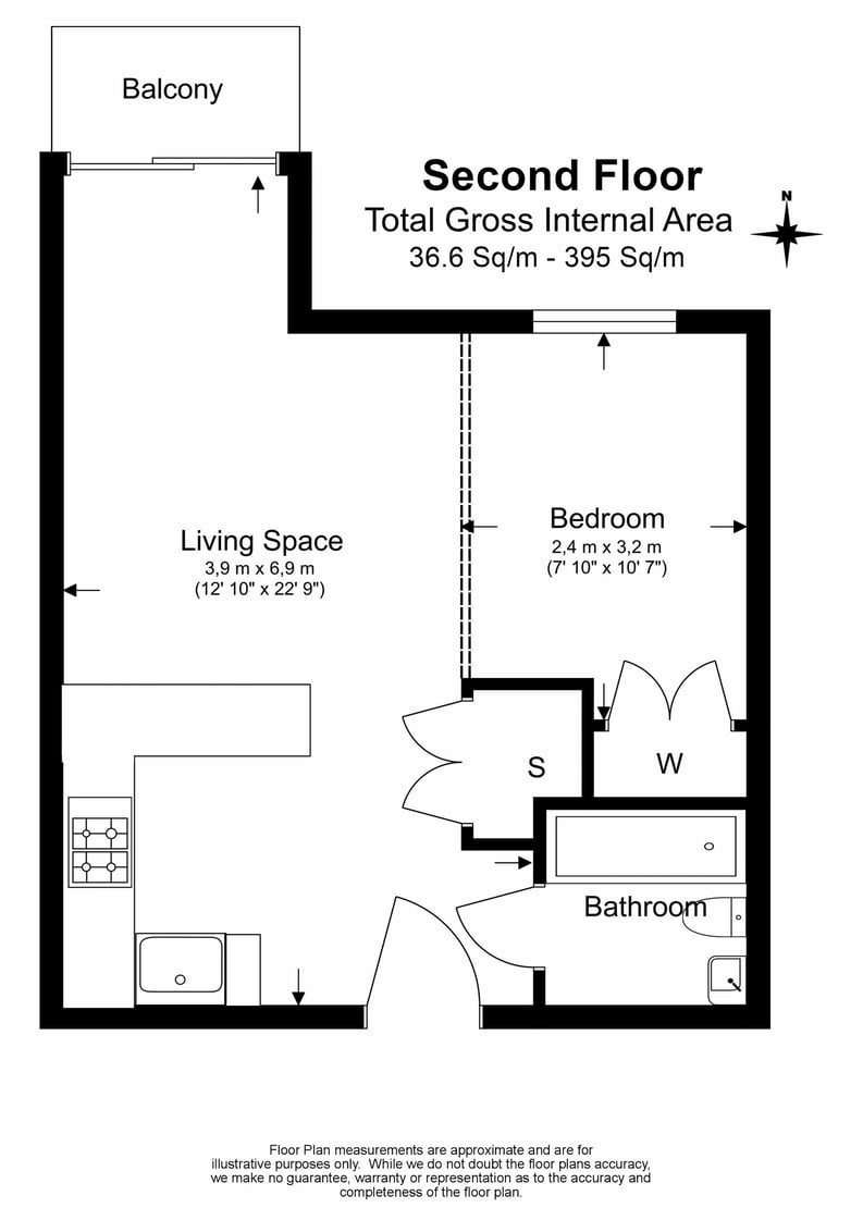 Studio apartment to sale in Heritage Avenue, London-Floorplan