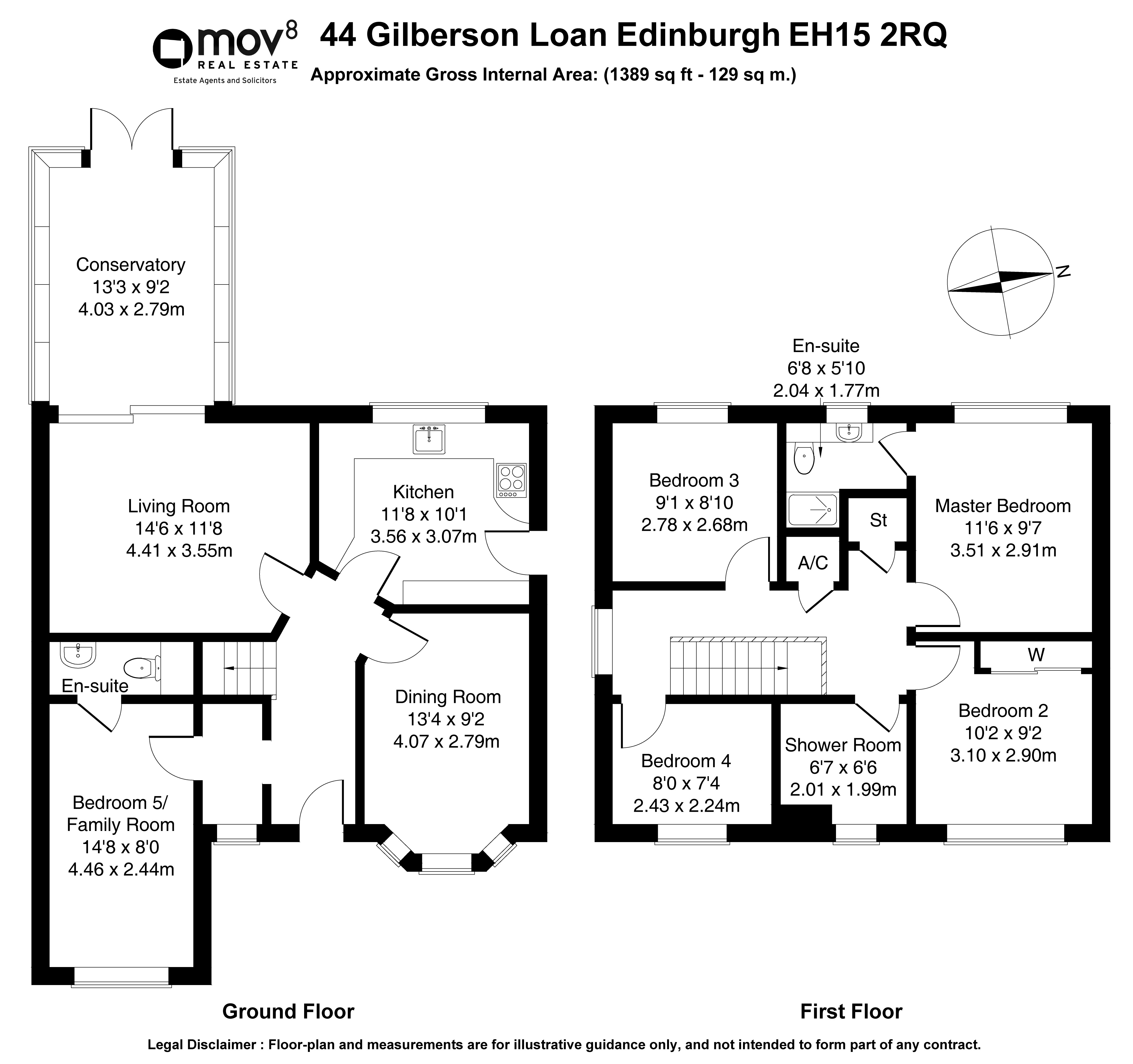 Floorplan 1 of 44 Gilberstoun Loan, Brunstane, Edinburgh, EH15 2RQ