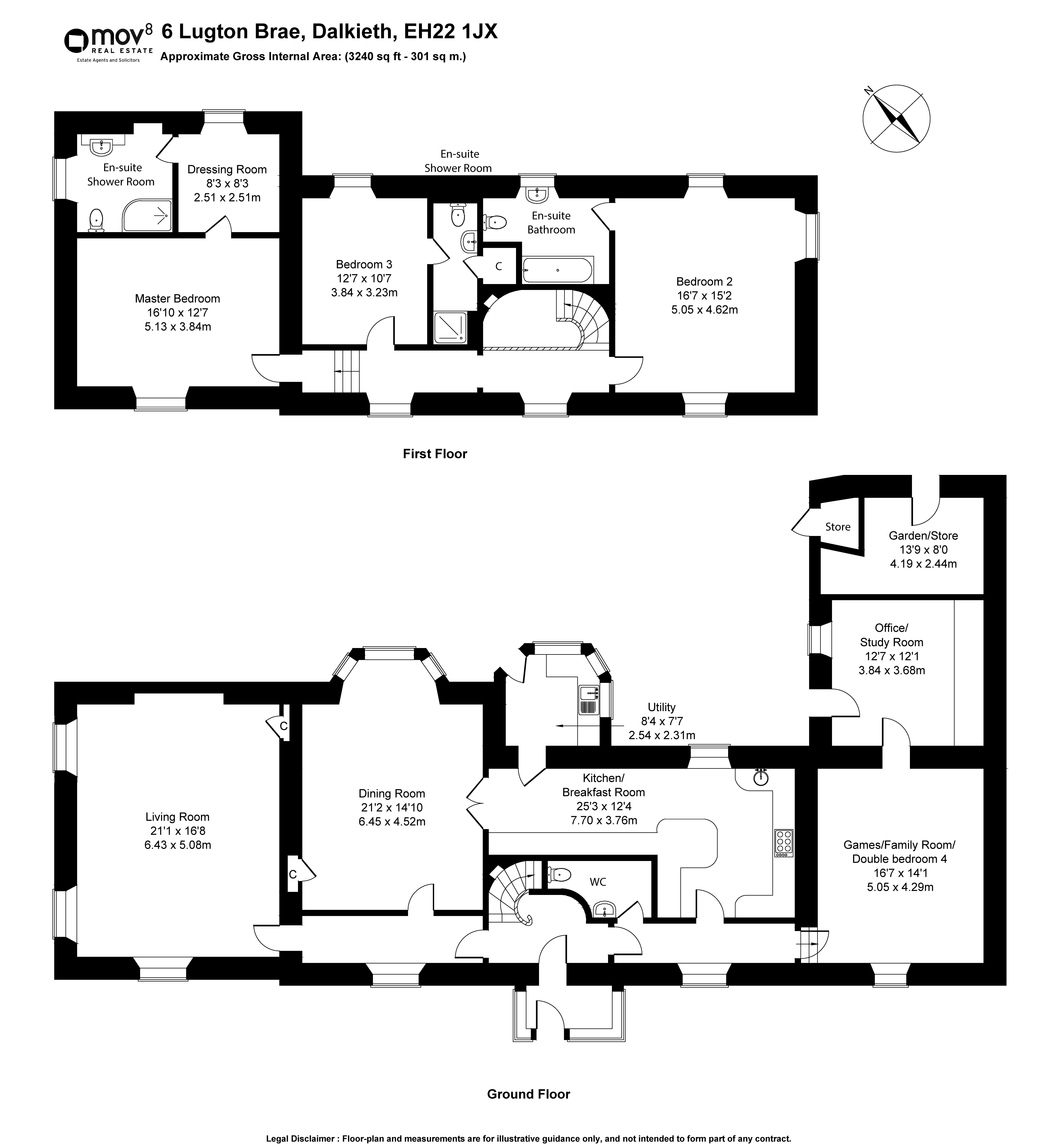 Floorplan 1 of 6 Lugton House, Lugton Brae, Dalkeith, Midlothian, EH22 1JX
