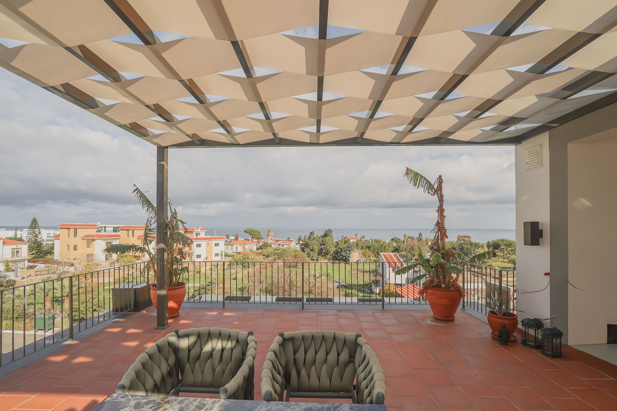 Penthouse in Paradise, Northern Cyprus: 55m² Roof & 2 Terraces, Views of Sea & Mountains, Kyrenia