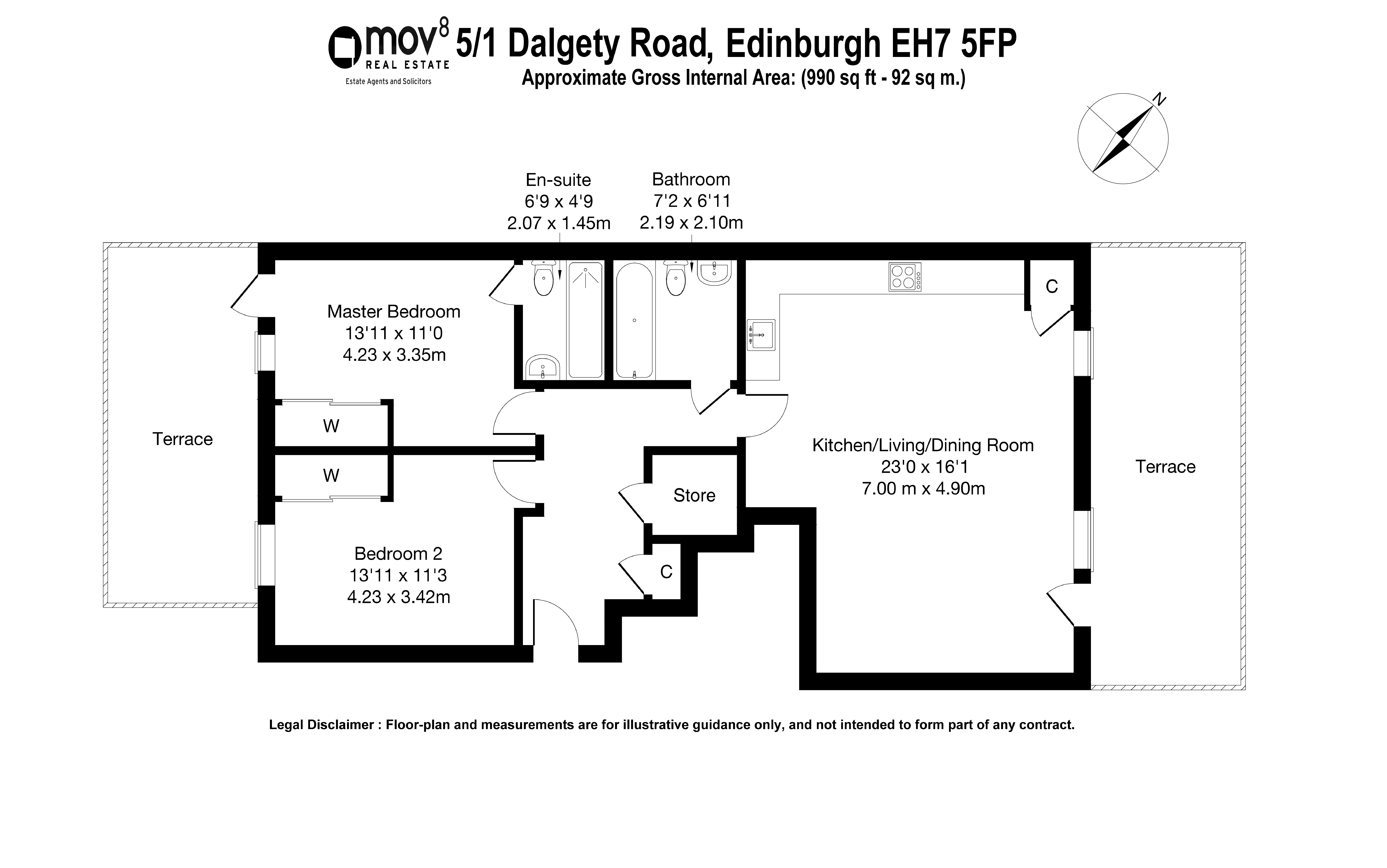 Floorplan 1 of 5/1 Dalgety Road , Meadowbank, Edinburgh , EH7 5FP