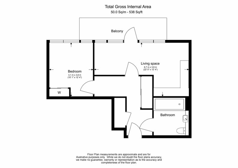1 bedroom(s) apartment to sale in Silvocea Way, Canning Town, London-Floorplan