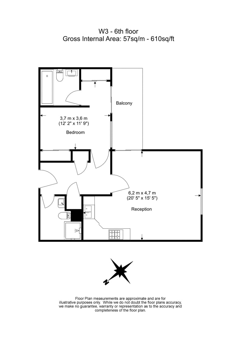 1 bedroom(s) apartment to sale in Bromyard Avenue, Acton-Floorplan