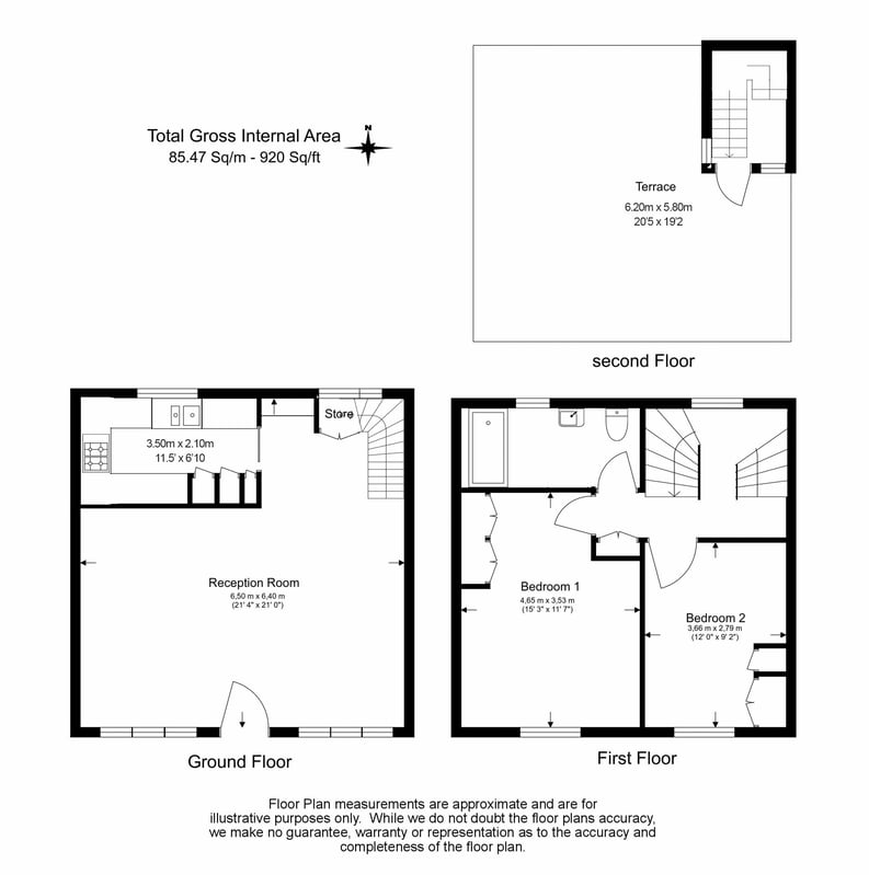 2 bedroom(s) house to sale in Wavel Mews, South Hampstead , London-Floorplan